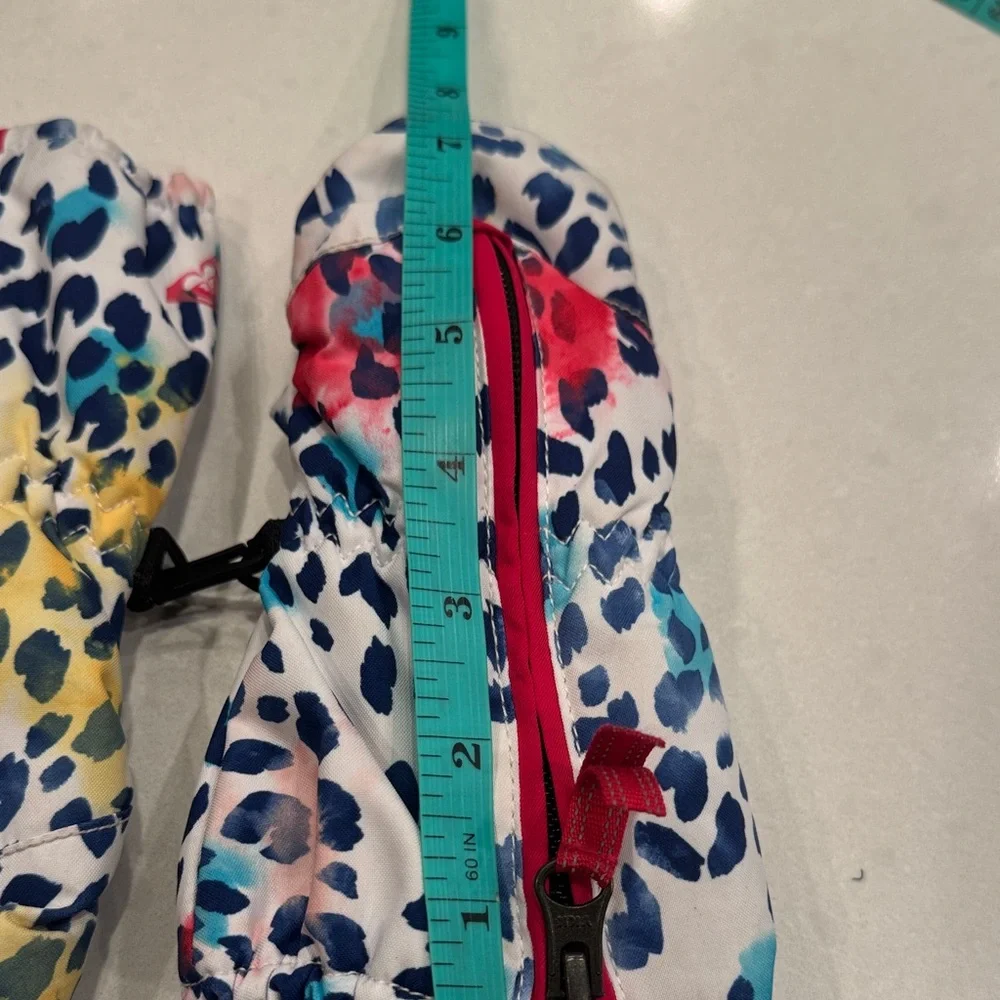 Roxy Multicolor Leopard Print Mittens